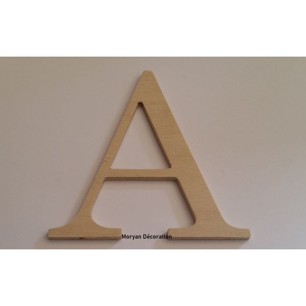 Lettera in legno grezzo da dipingere modello LOFT