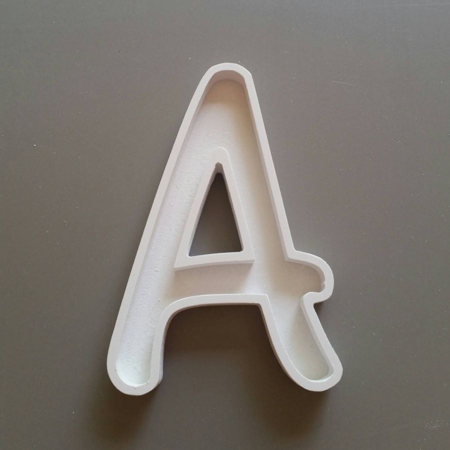 Lettera cava in PVC bianco AR CENA