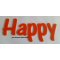 Lettera Happy deco in plexiglas, altezza 20 cm