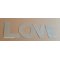 Lettera decorativa in zinco LOVE 20 cm