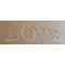 Lettera decorativa in zinco LOVE 10 cm