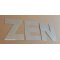 ZEN lettera decorativa in zinco 10 cm