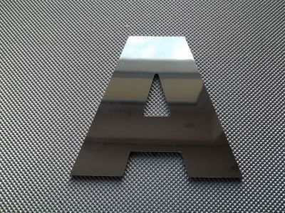 Lettera specchio decorativo ARIAL BLACK