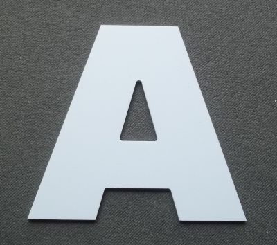 Lettera di plastica PVC ARIAL BLACK