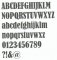 Lettera di plastica PVC BERNARD CONDENSED