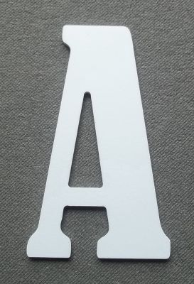 Lettera di plastica PVC BERNARD CONDENSED