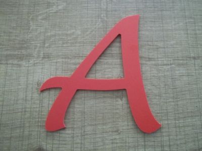 Lettera in plastica colore PVC LUCIDA HANDWRITING