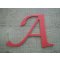 Lettera in plastica colore PVC LUCIDA CALLIGRAPHY