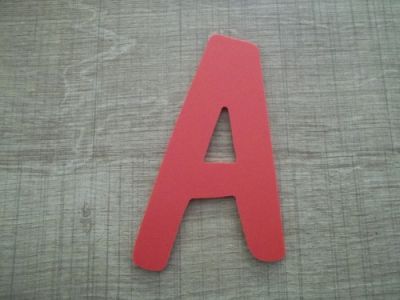 Lettera in plastica PVC colore DOM CASUAL