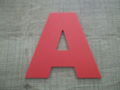 Lettera in plastica PVC colore NERO ARIALE