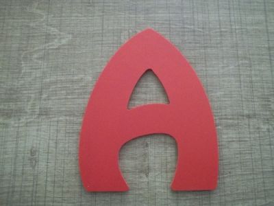 Lettera in plastica PVC colore HARLEQUIN