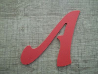 Lettera in plastica PVC colore FELIPE