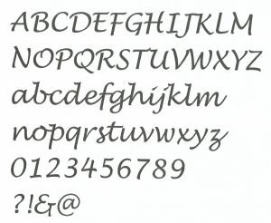 Lettera di plastica PVC LUCIDA HANDWRITING