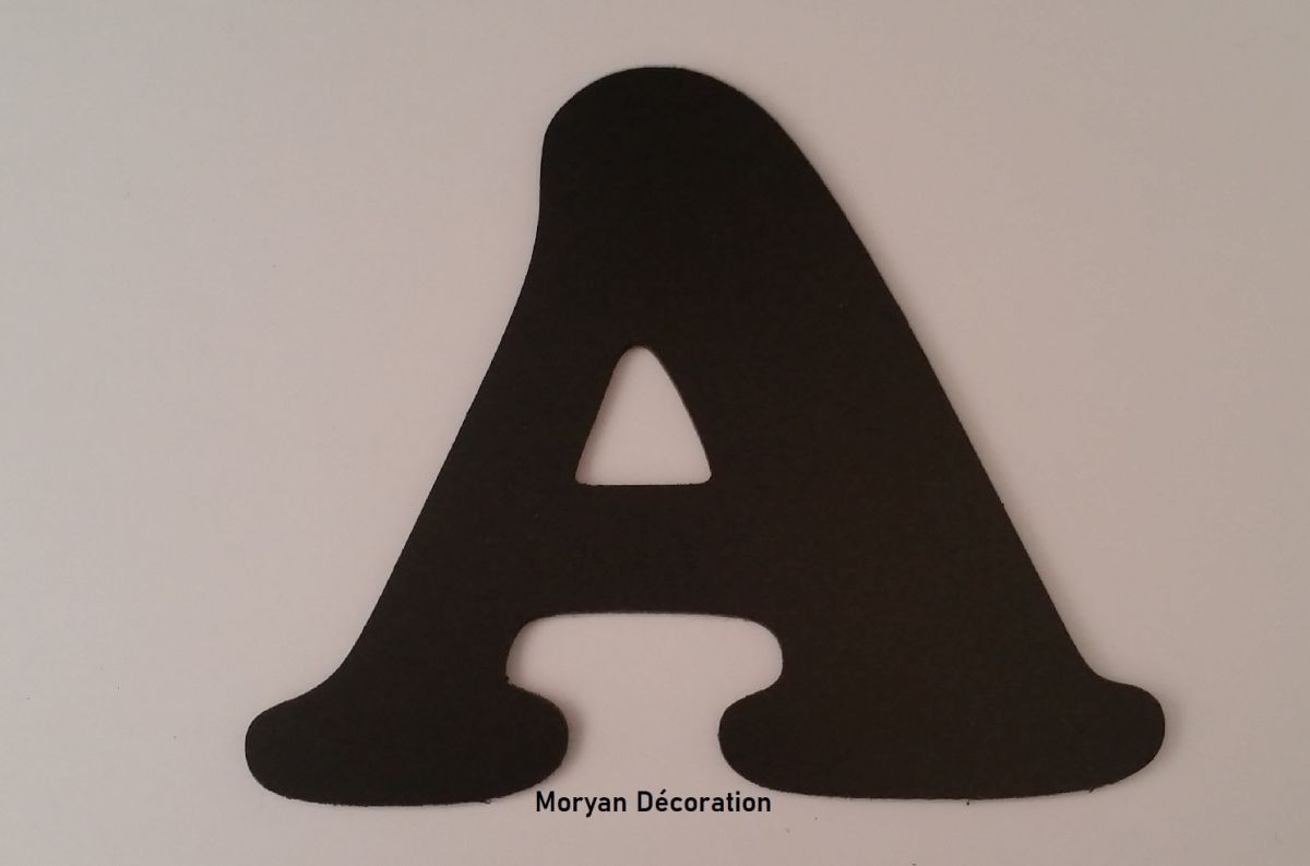 Lettera di plastica PVC nero COOPER BLACK