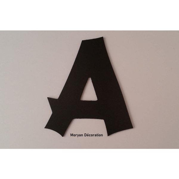 Lettera di plastica PVC nero CANCUN