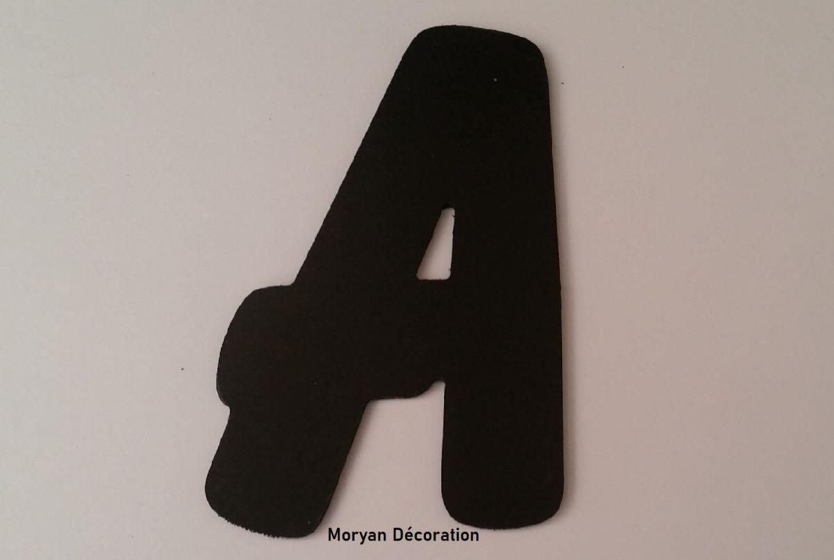 Lettera di plastica PVC nero BALLOON