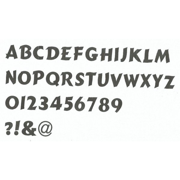 Lettera di plastica PVC nero CANCUN