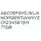 Lettera in plastica PVC nero ANIME