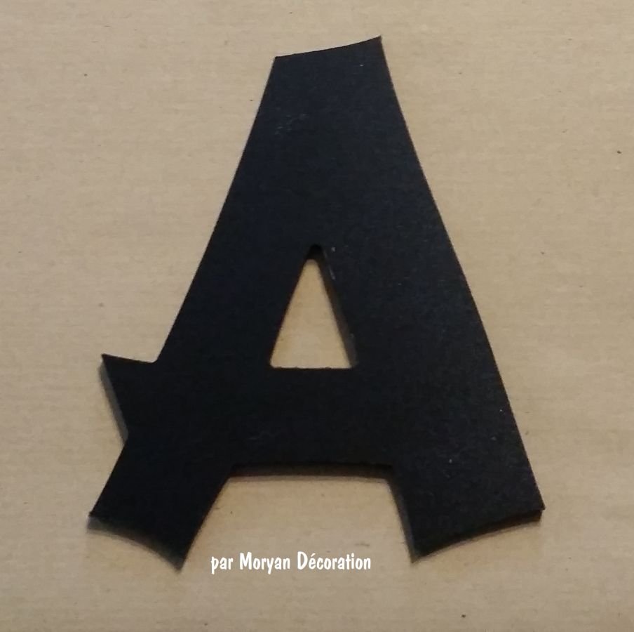 Lettera di plastica PVC nero CANCUN