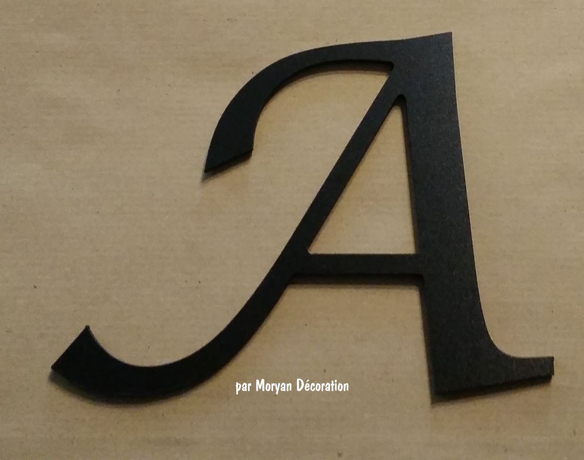 Lettera di plastica PVC nero LUCIDA CALLIGRAPHY