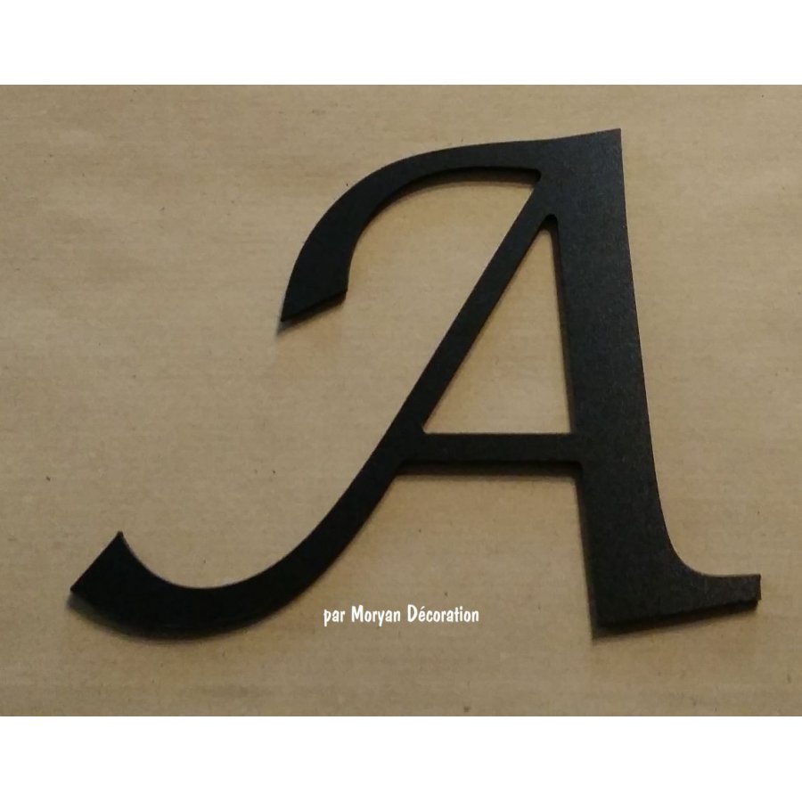 Lettera di plastica PVC nero LUCIDA CALLIGRAPHY