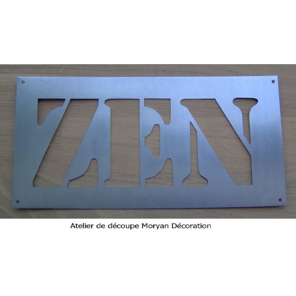 Stencil per lettere in metallo ZEN
