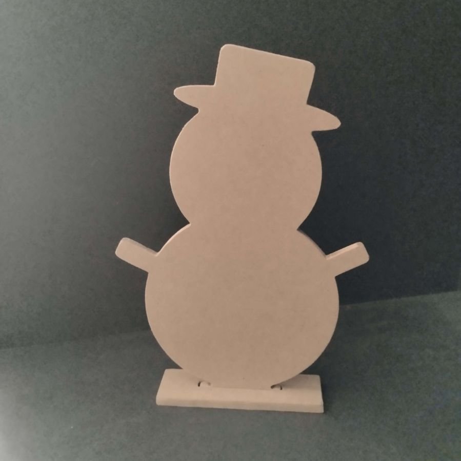 Supporto in legno per decorare SNOWMAN