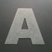 Cartello per lettere in zinco ARIAL BLACK