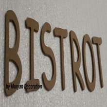 Lettera decorativa in legno BISTROT