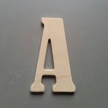 Lettera in legno grezzo da verniciare modello SLIMLOFT