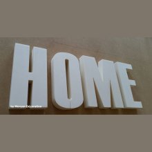Lettera decorativa in polistirolo HOME , altezza 15 cm