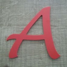 Lettera in plastica colore PVC LUCIDA HANDWRITING