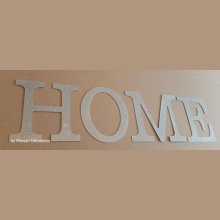 Lettera decorativa in zinco HOME 10 cm