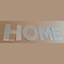 Lettera decorativa in zinco HOME 10 cm