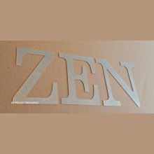 Lettera decorativa in zinco ZEN 30 cm